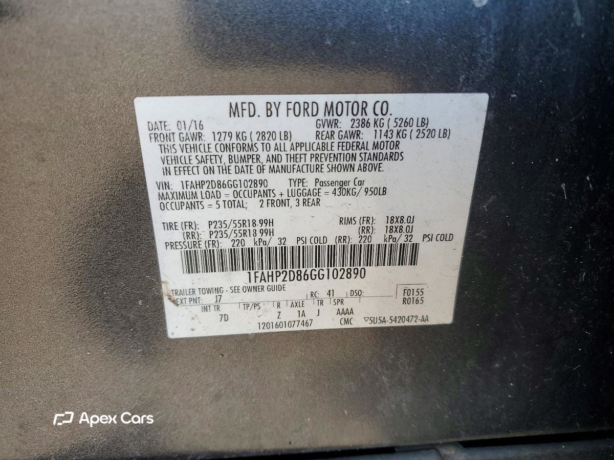 Ford Taurus 2016