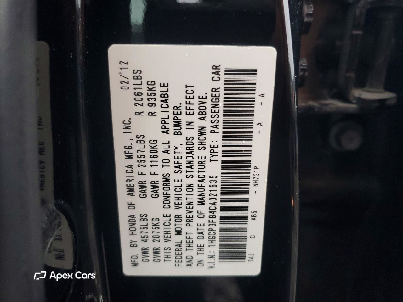 Honda Accord 2012