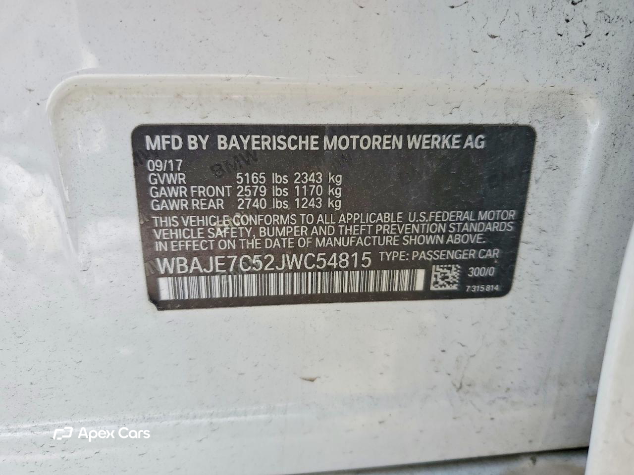 BMW Series 5 2018