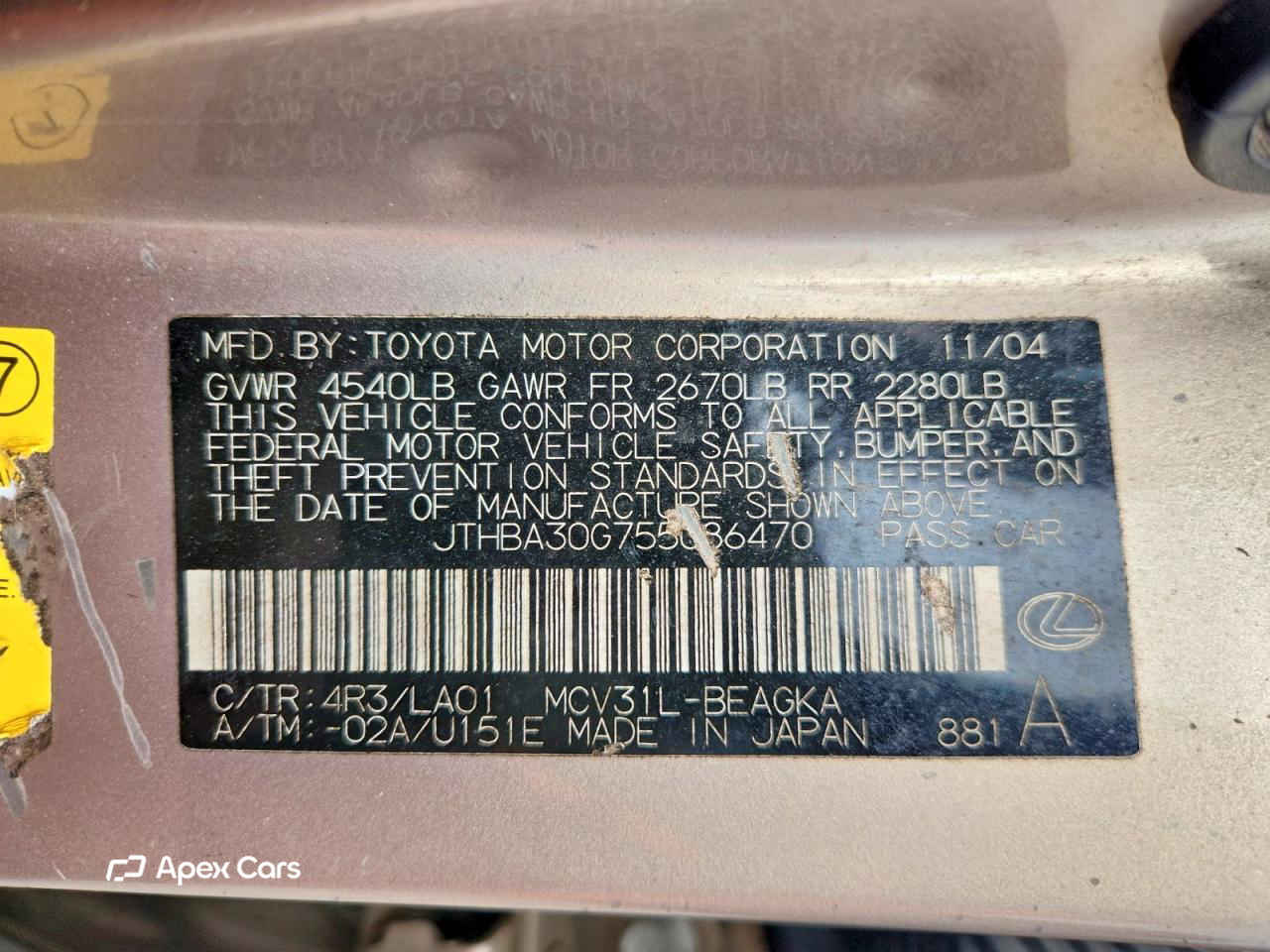 Lexus ES 2005