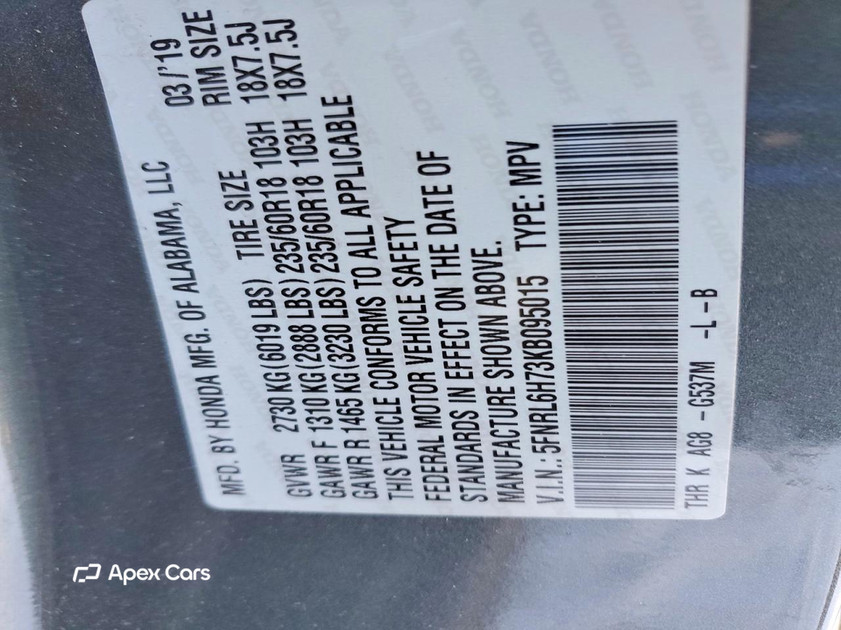 Honda Odyssey 2019