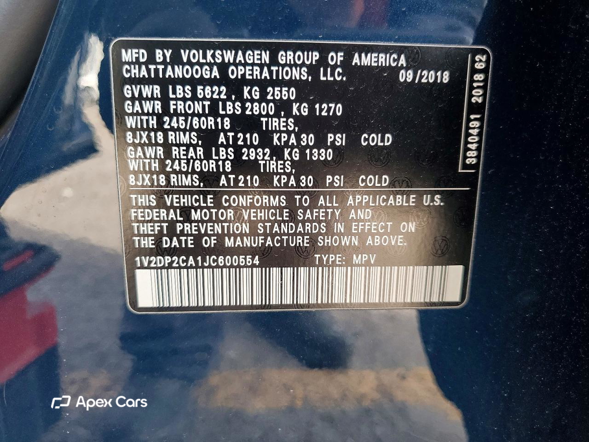 Volkswagen Atlas 2018