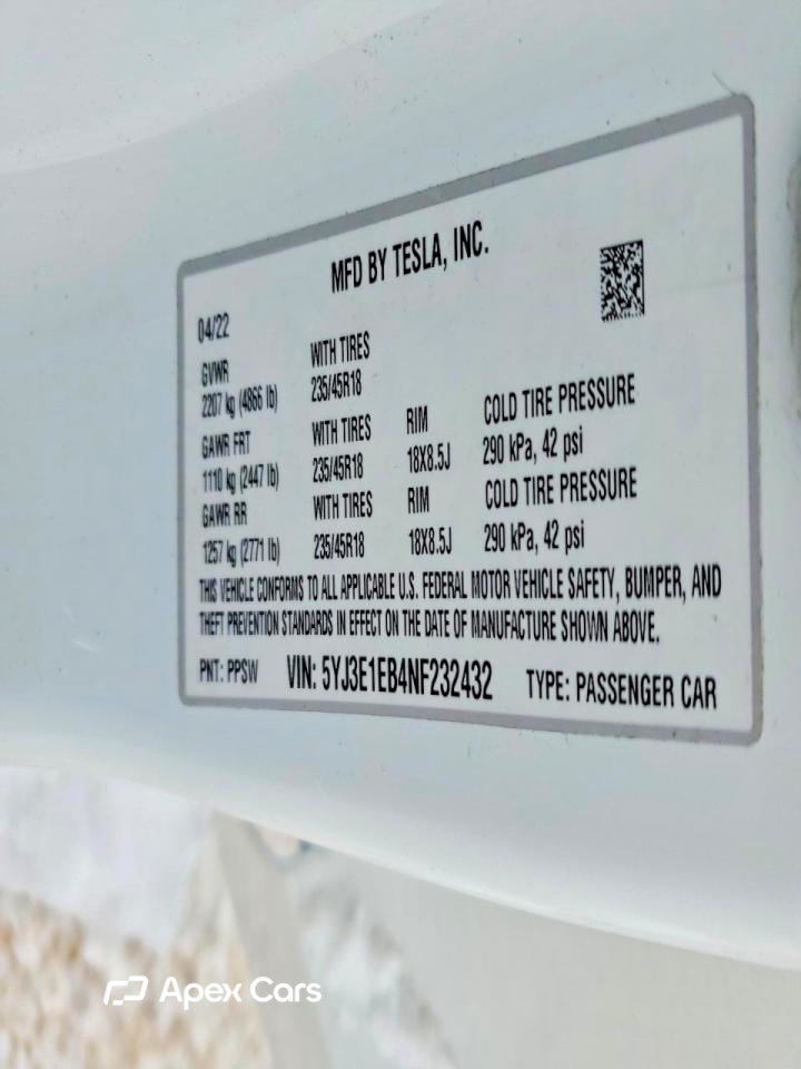 Tesla Model 3 2022