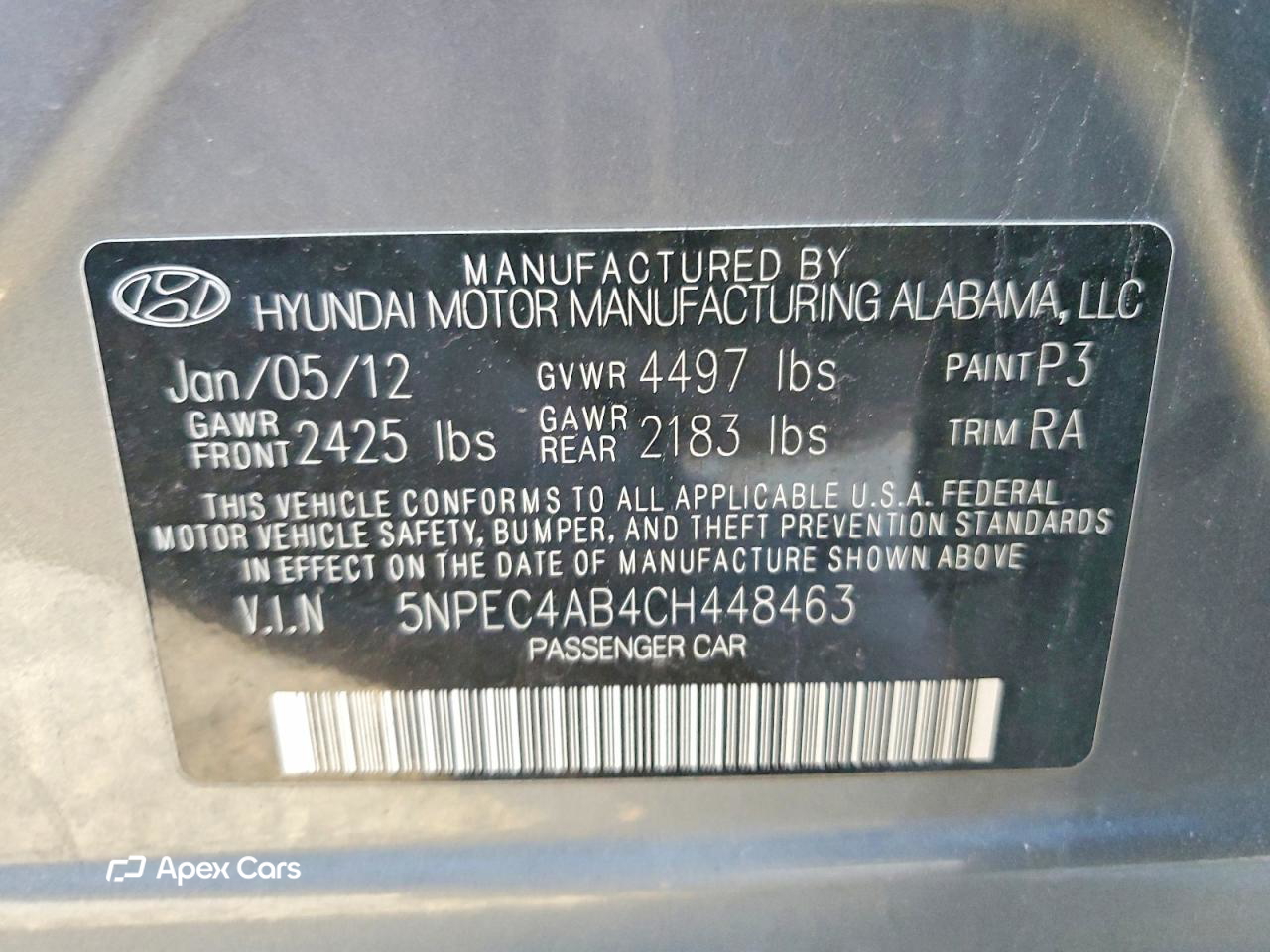 Hyundai Sonata 2012