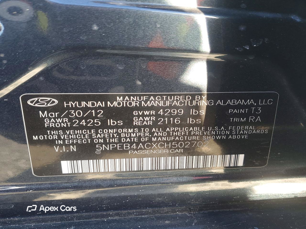 Hyundai Sonata 2012