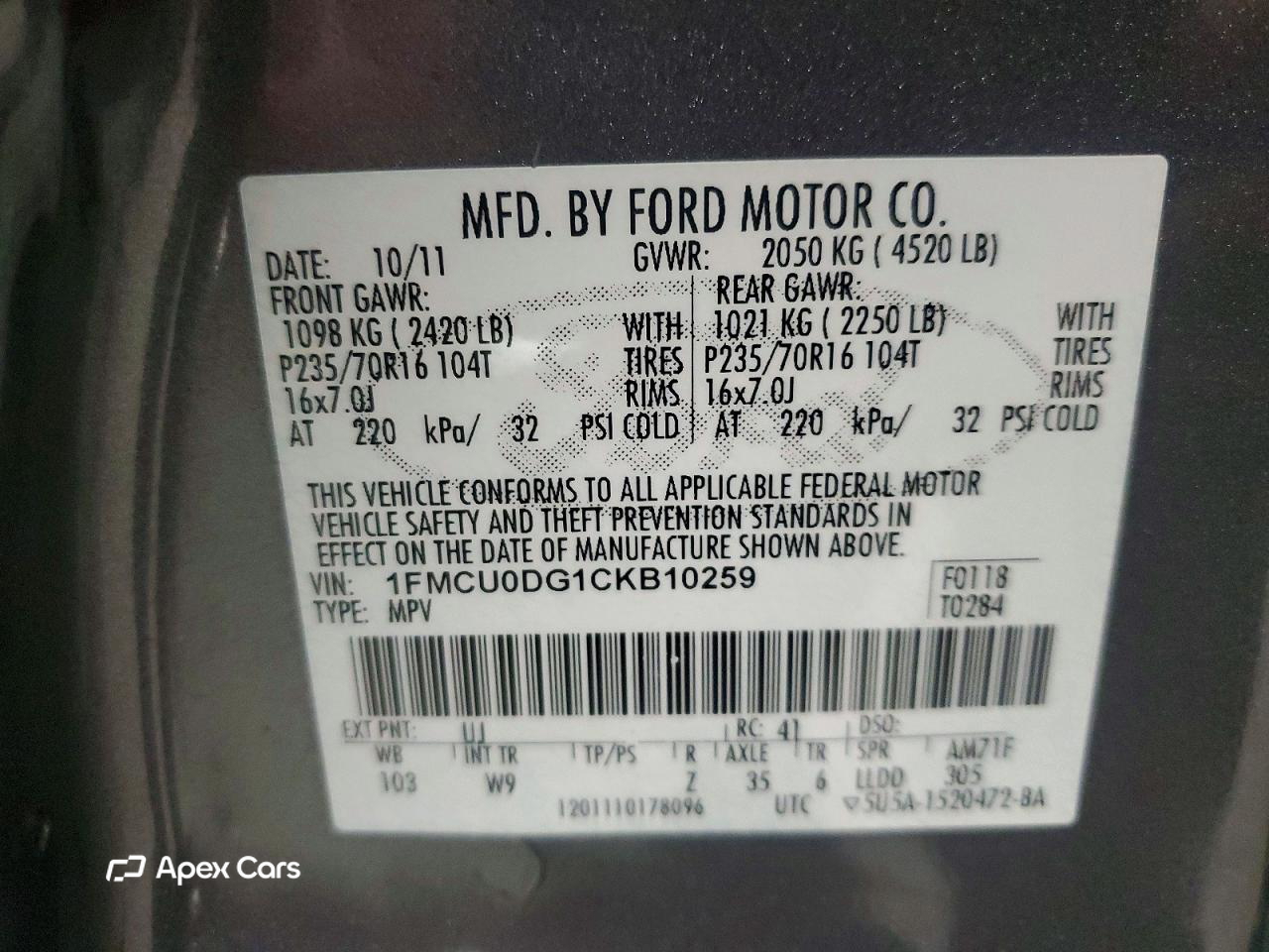 Ford Escape 2012