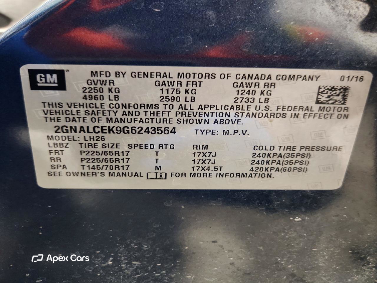 Chevrolet Equinox 2016