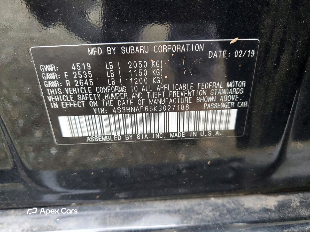 Subaru Legacy 2019