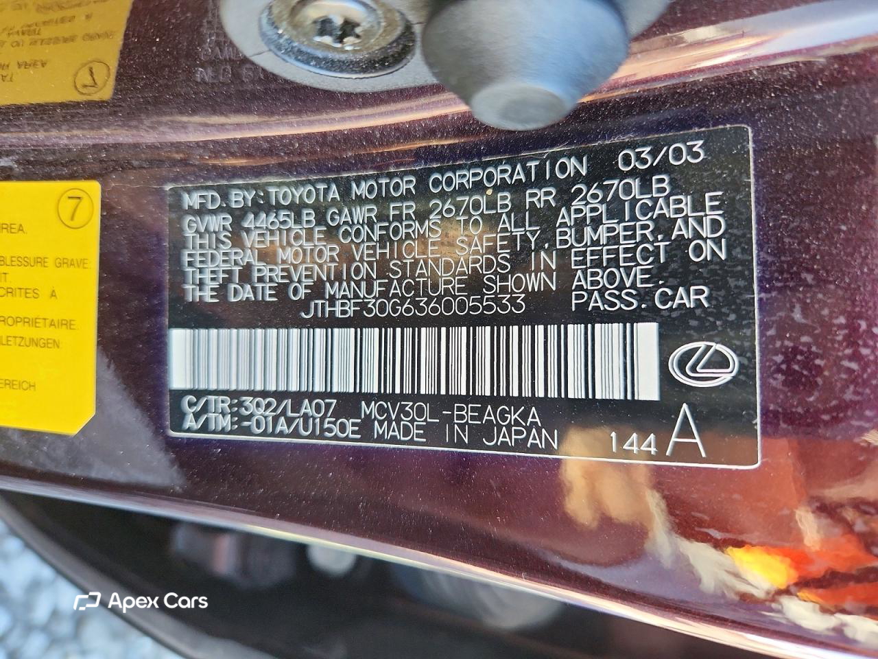Lexus ES 2003