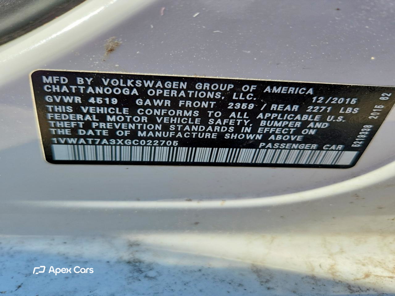 Volkswagen Passat 2016