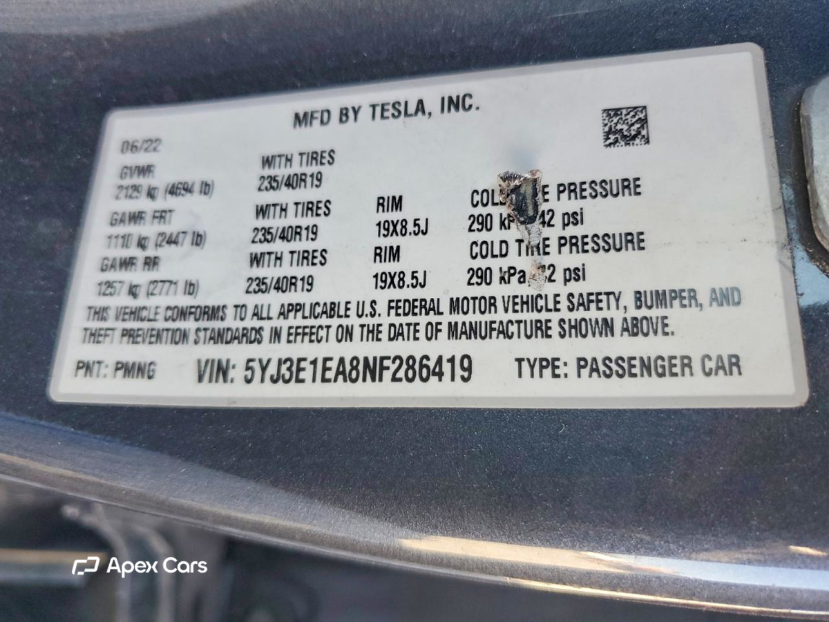 Tesla Model 3 2022