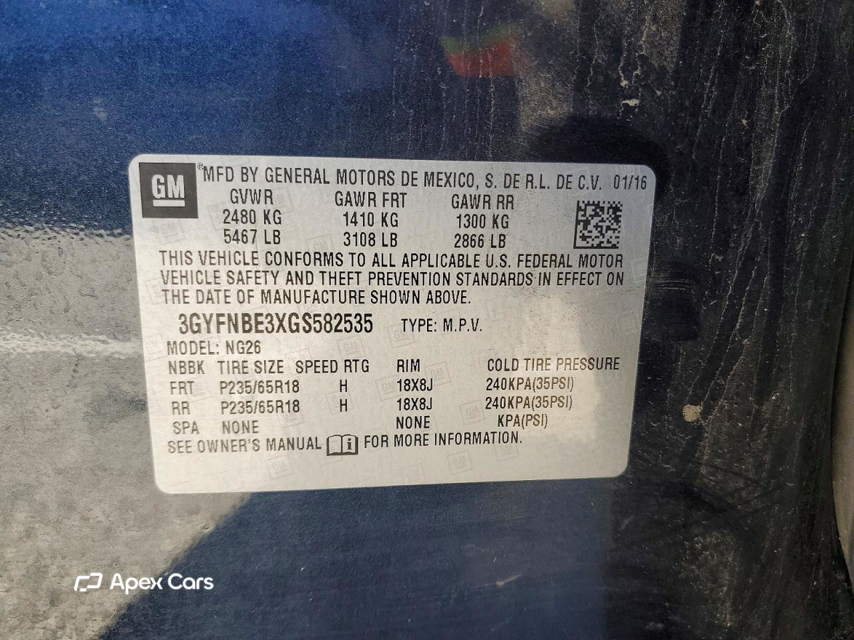 Cadillac SRX 2016