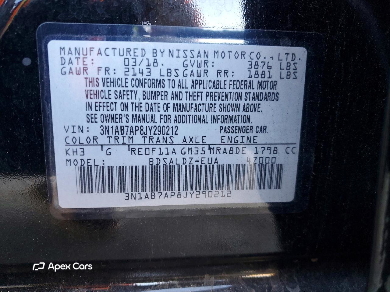 Nissan Sentra 2018