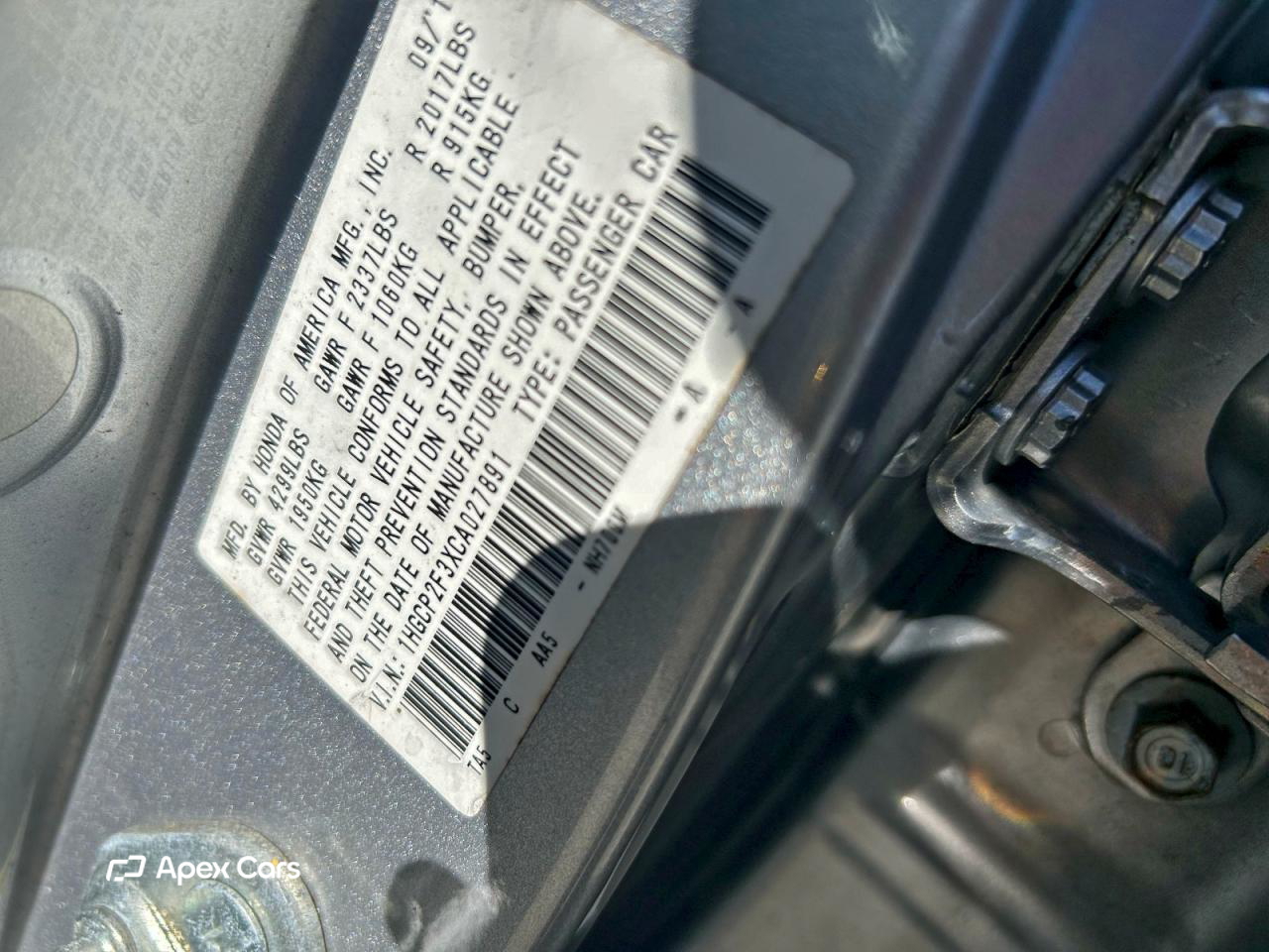Honda Accord 2012