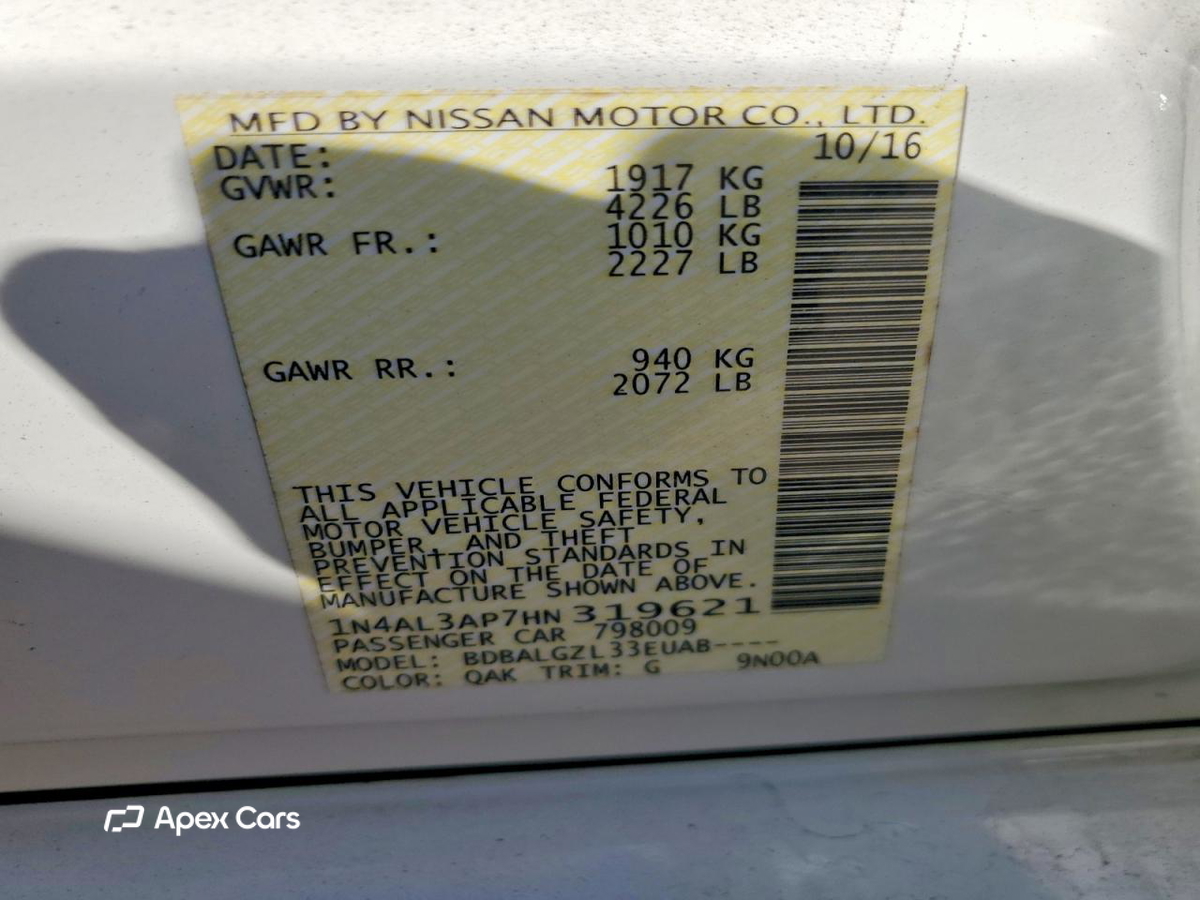 Nissan Altima 2017