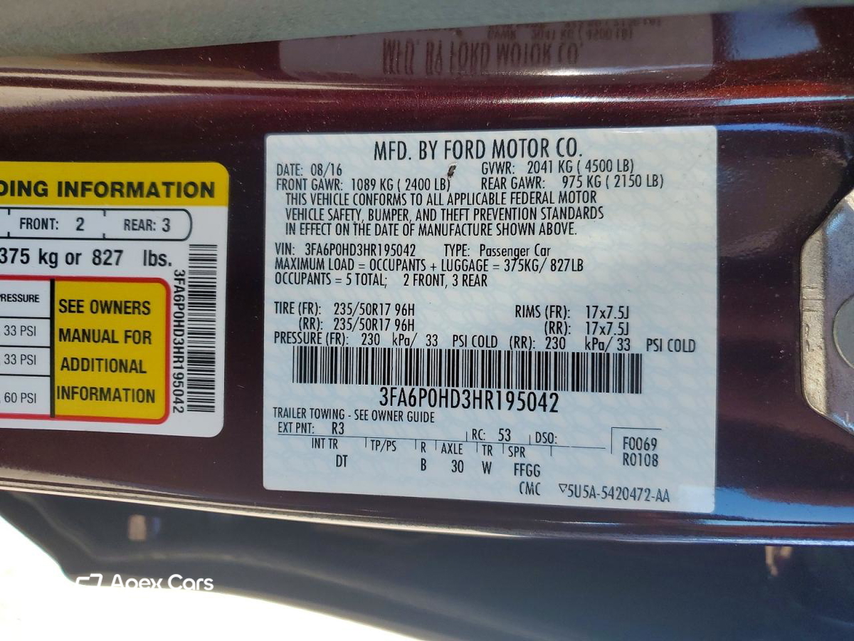 Ford Fusion 2017