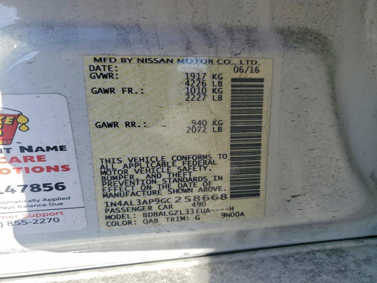 Nissan Altima 2016