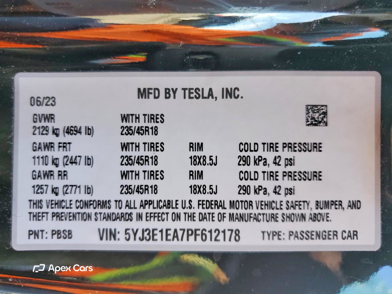 Tesla Model 3 2023