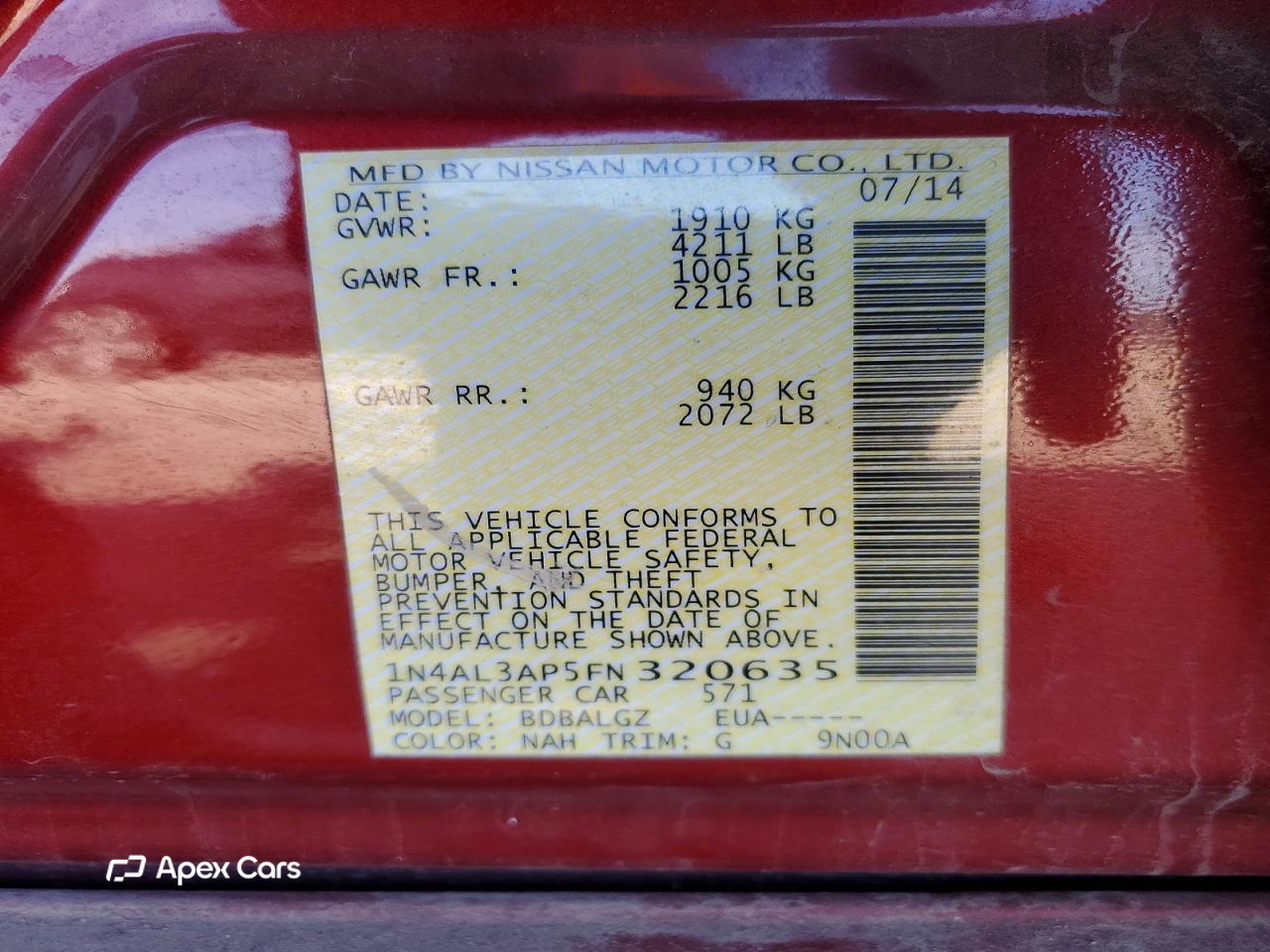 Nissan Altima 2015