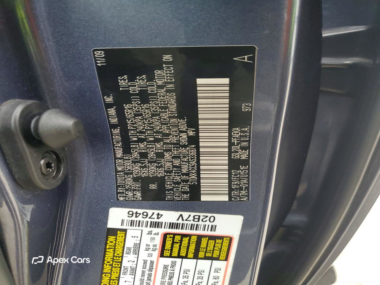 Toyota Sienna 2010