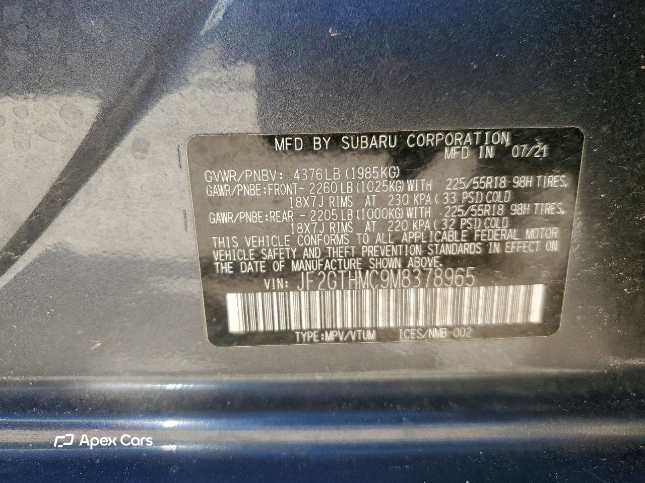 Subaru XV 2021