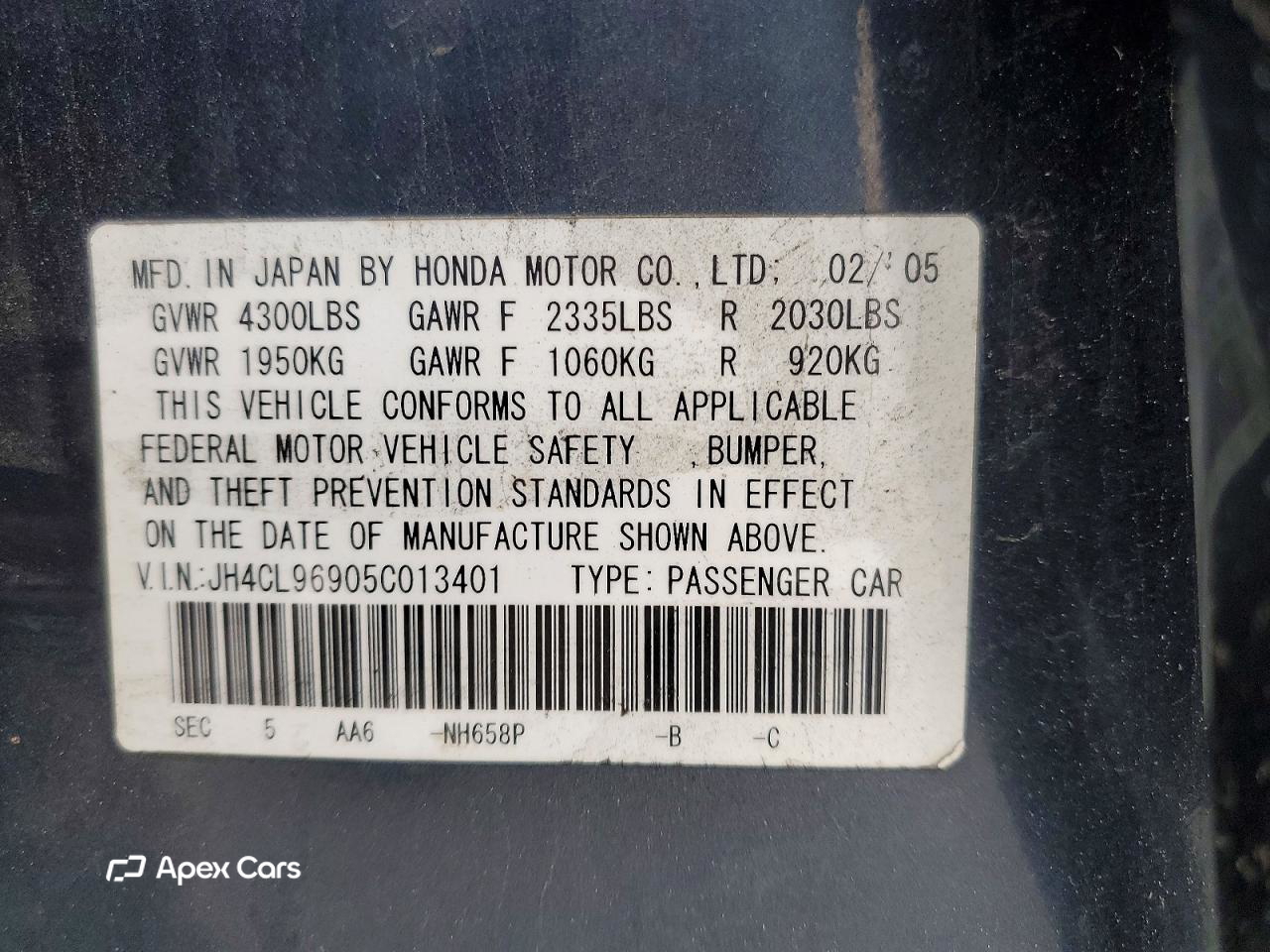 Acura TSX 2005