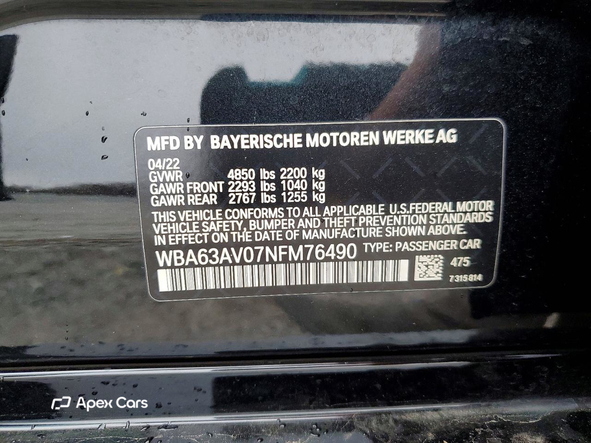 BMW Series 4 2022