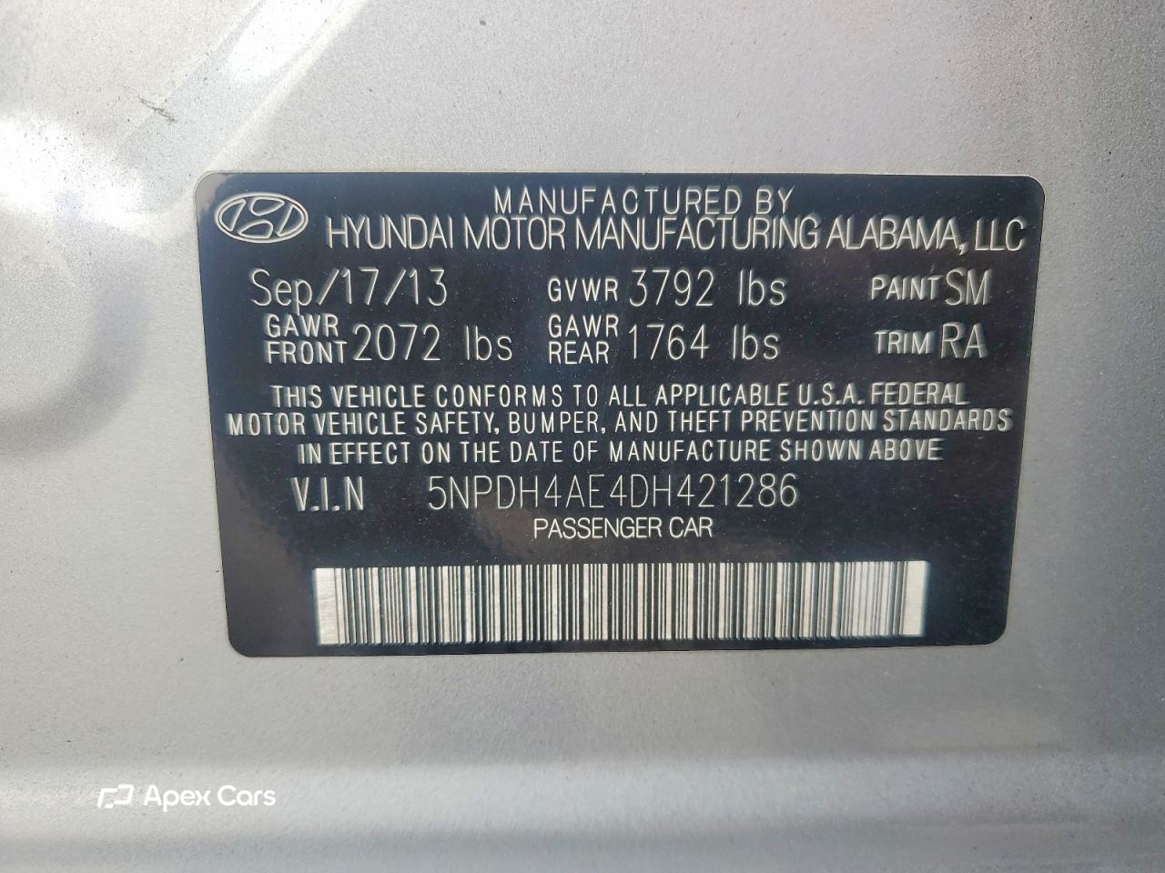Hyundai Elantra 2013