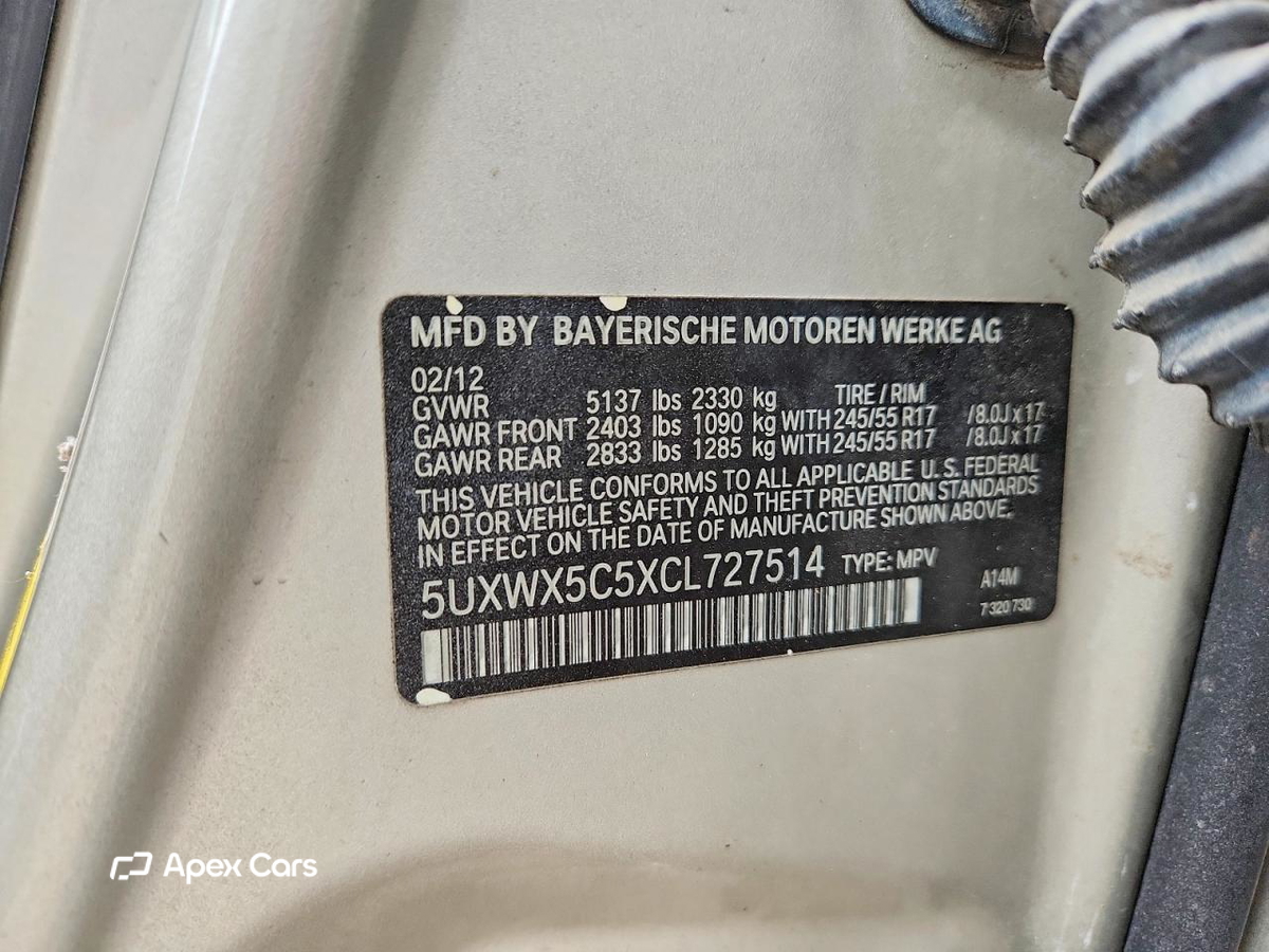 BMW X3 2012