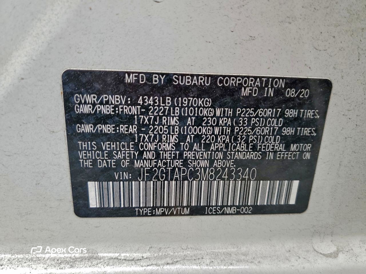Subaru XV 2021