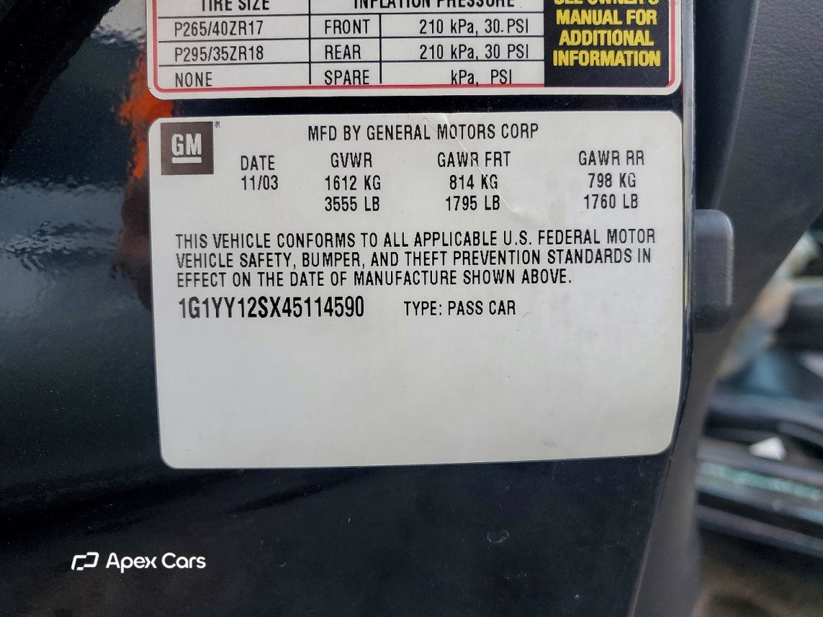 Chevrolet Corvette 2004