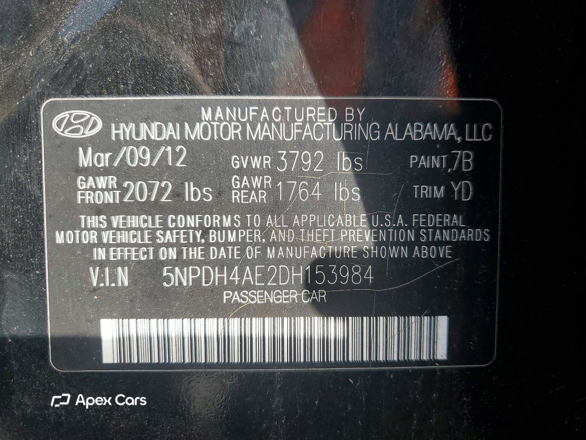 Hyundai Elantra 2013