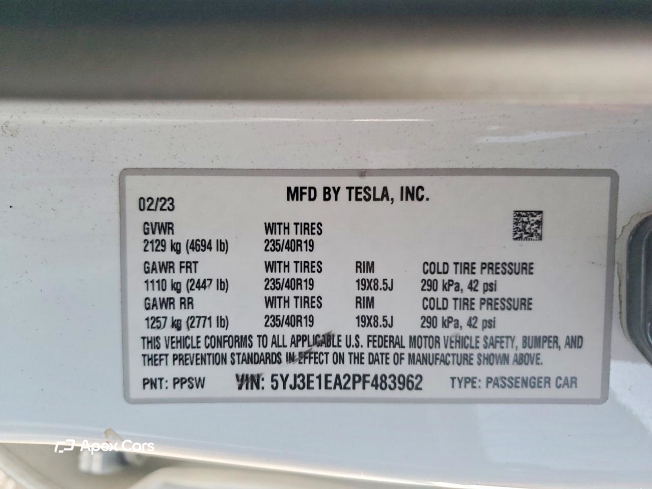 Tesla Model 3 2023