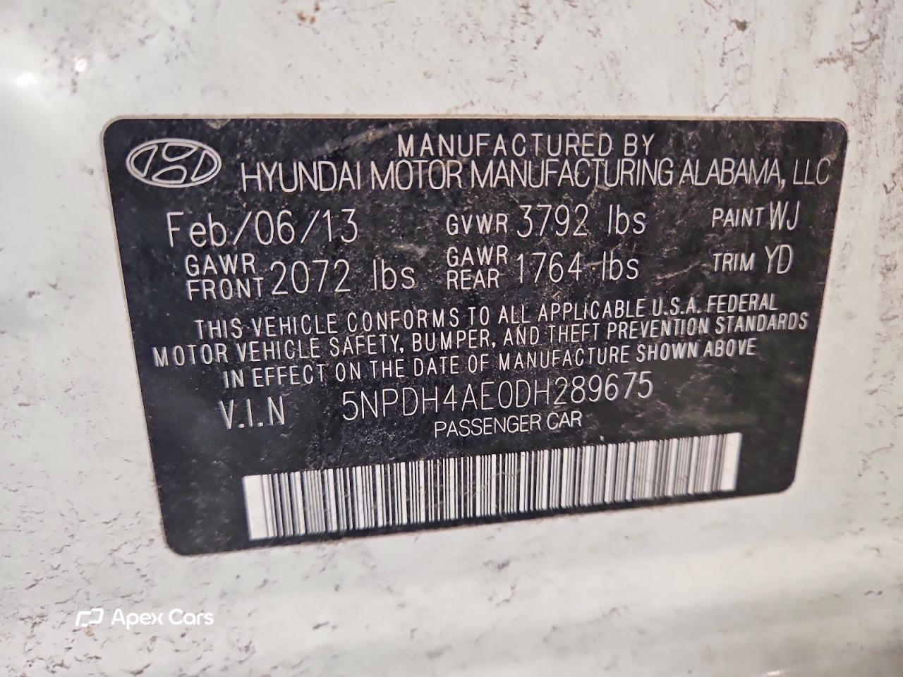 Hyundai Elantra 2013
