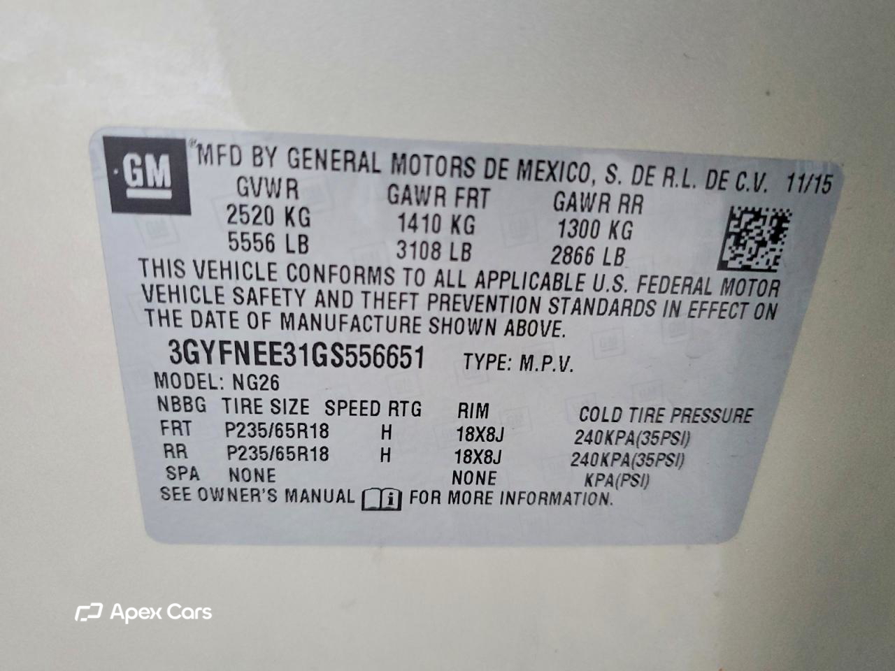 Cadillac SRX 2016