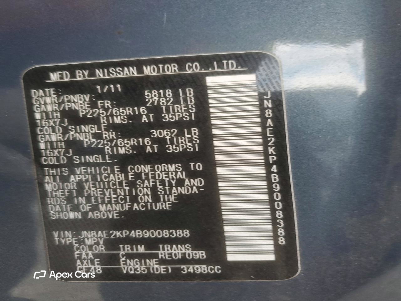 Nissan Quest 2011