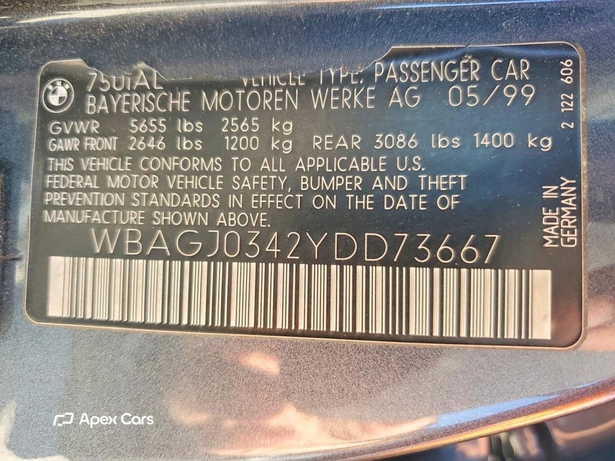 BMW Series 7 2000