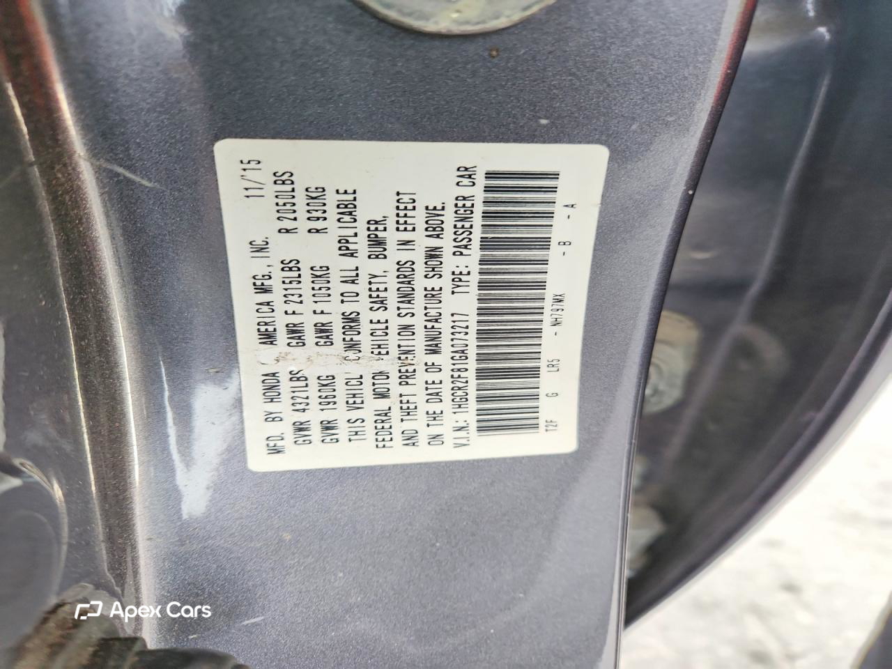 Honda Accord 2016