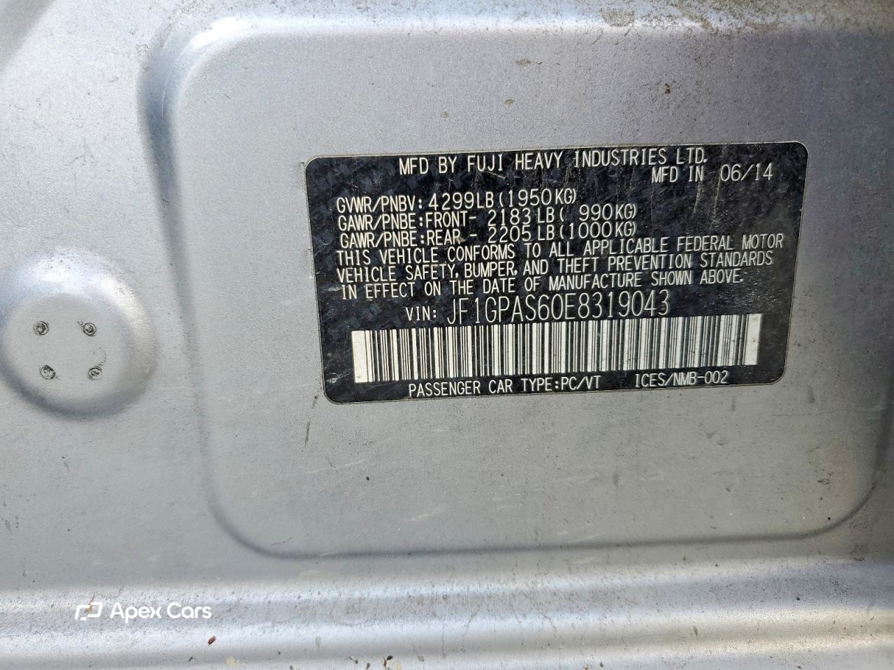Subaru Impreza 2014