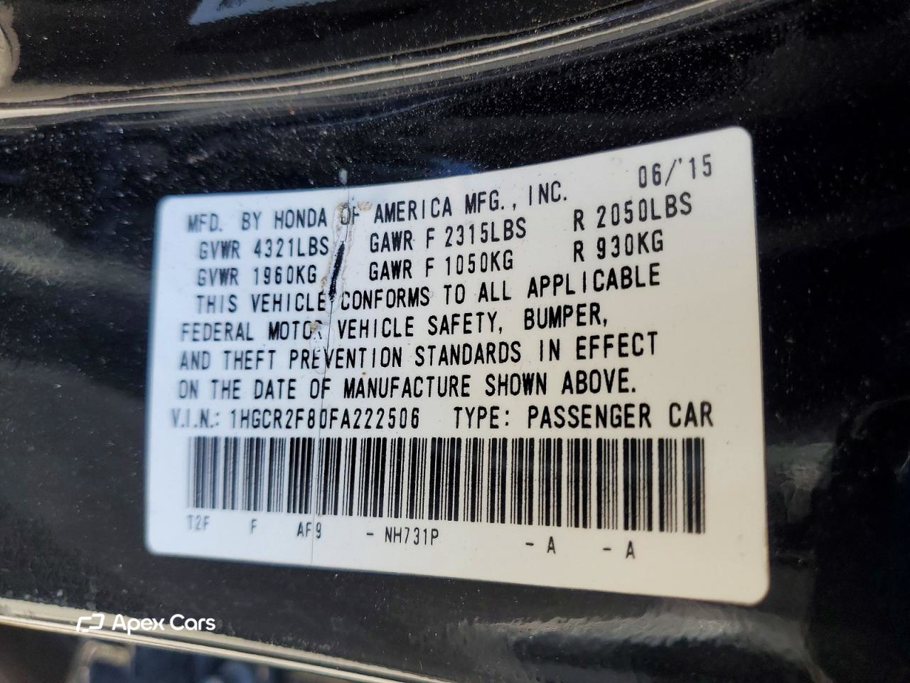 Honda Accord 2015