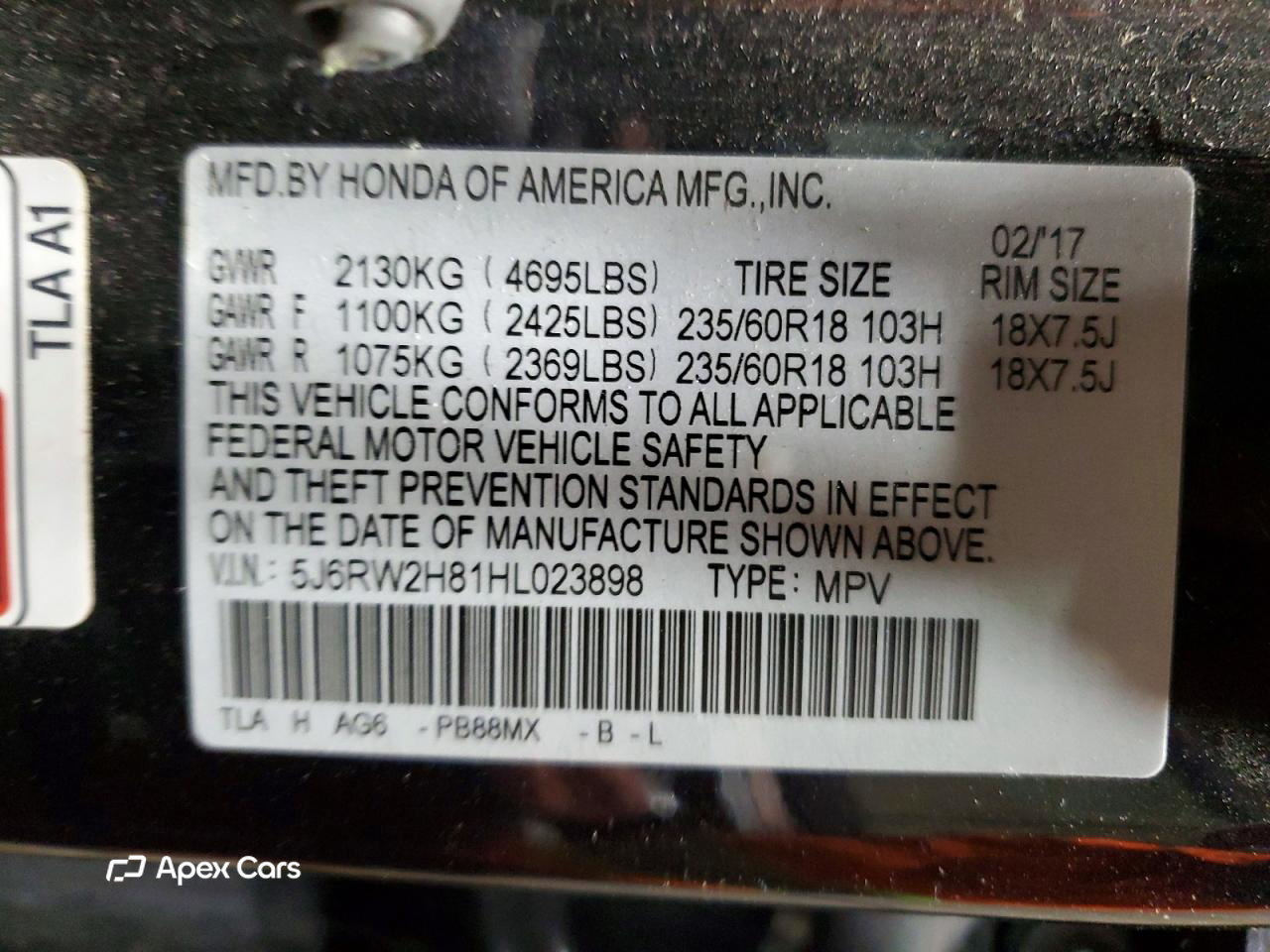 Honda CR-V 2017