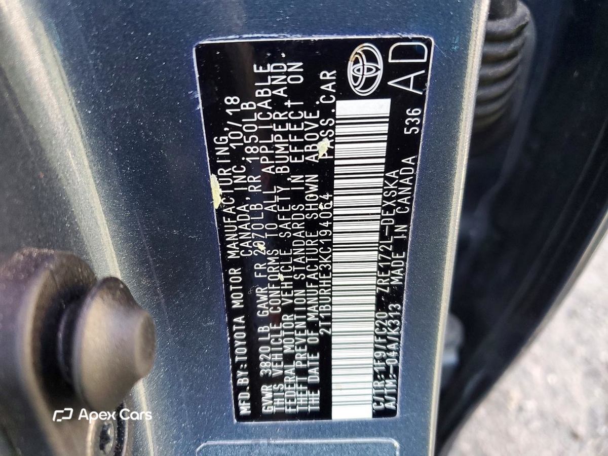 Toyota Corolla 2019