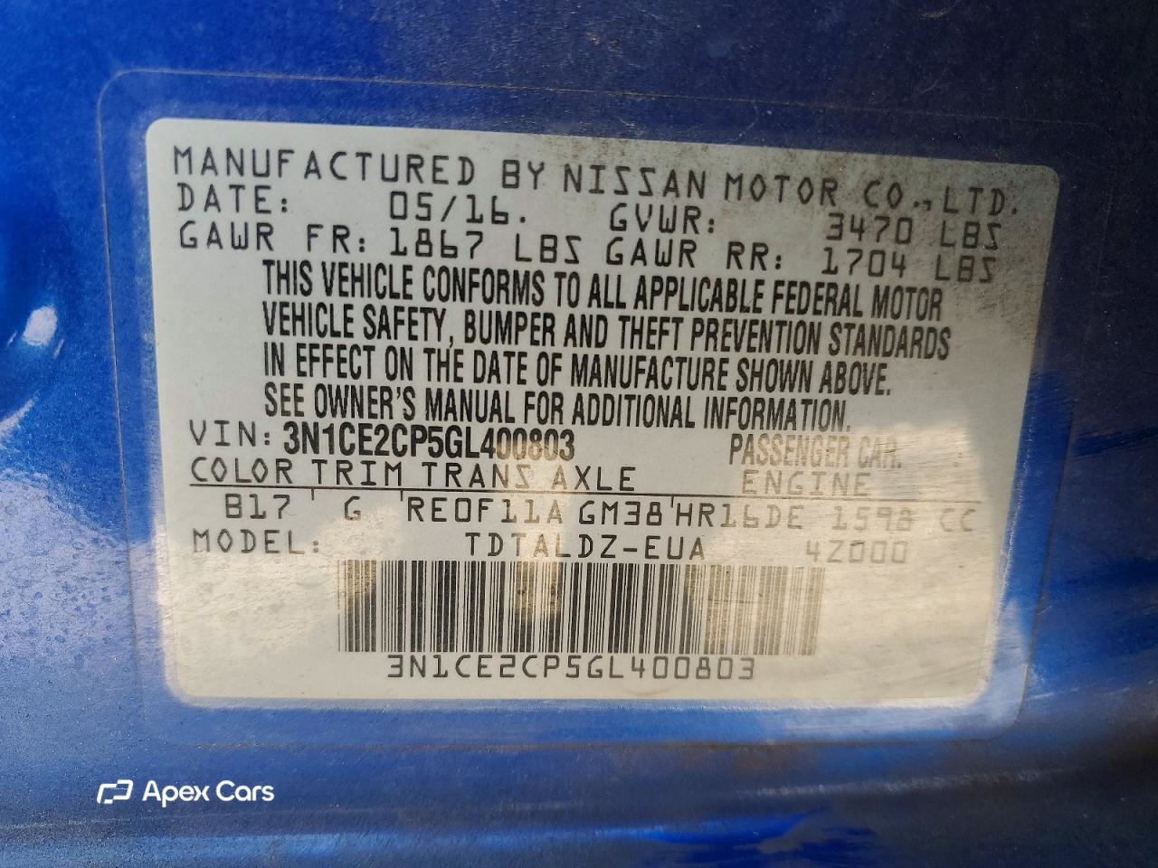 Nissan Versa 2016