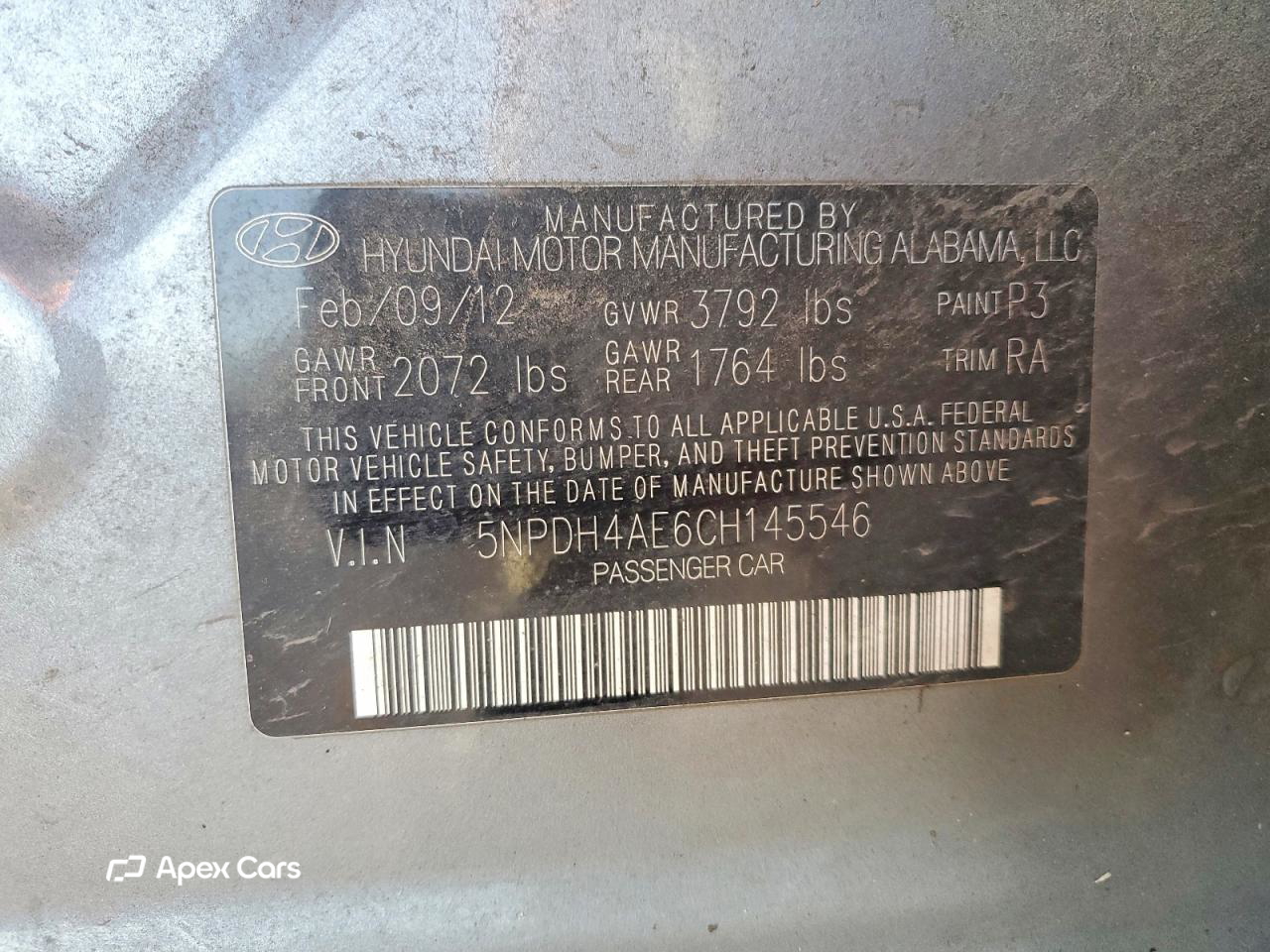 Hyundai Elantra 2012