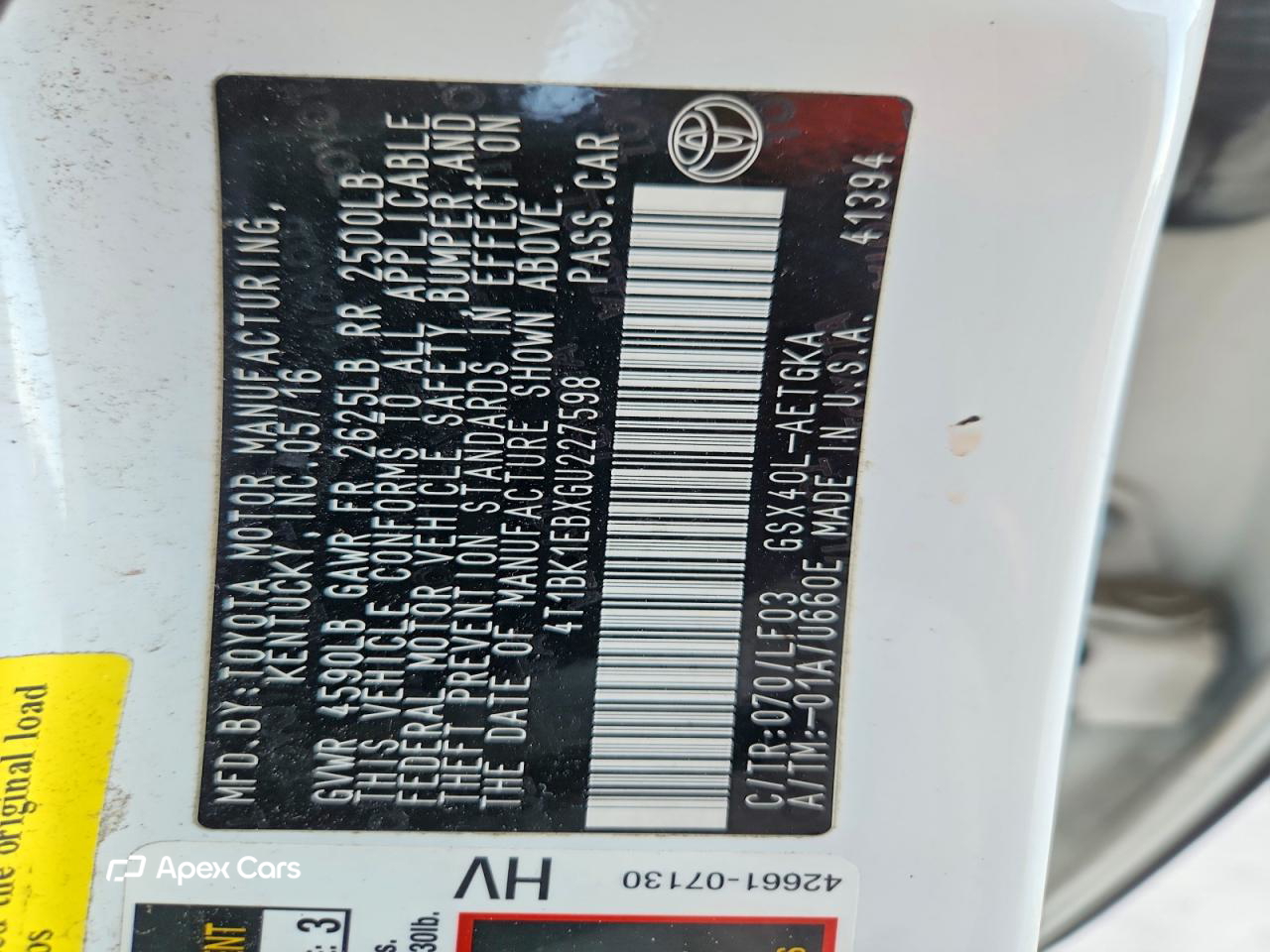 Toyota Avalon 2016
