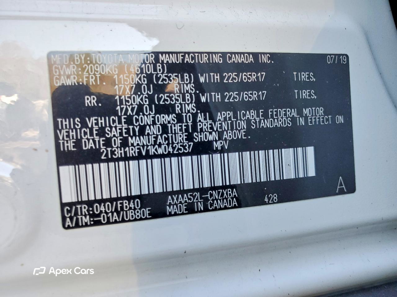 Toyota RAV 4 2019