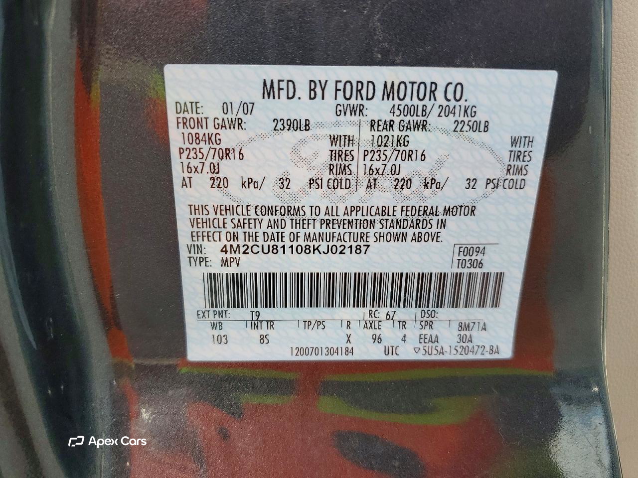 Mercury Mariner 2008