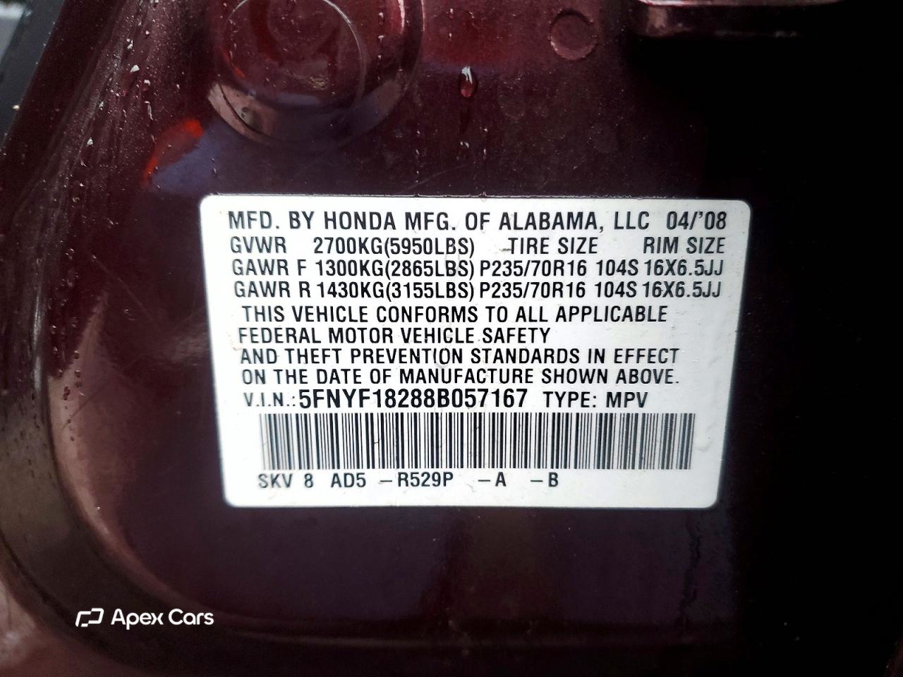 Honda Pilot 2008