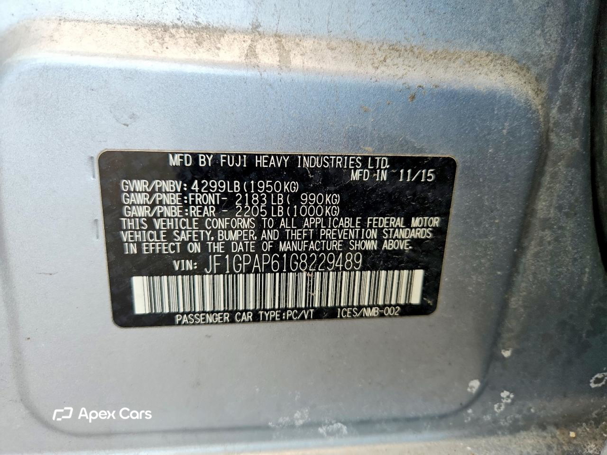 Subaru Impreza 2016