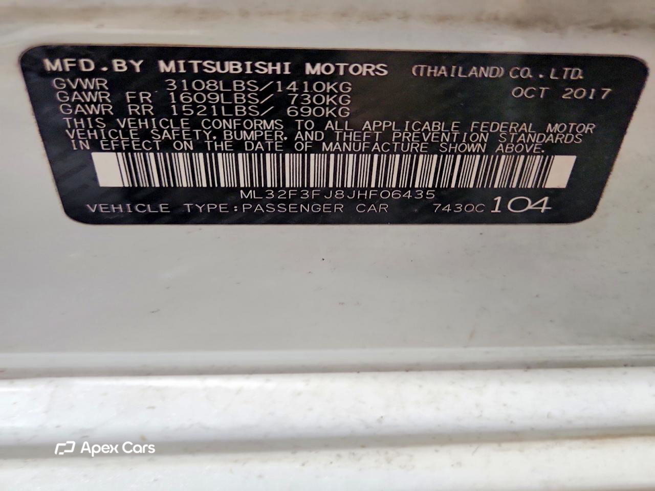 Mitsubishi Mirage 2018